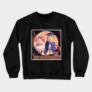 Cat Graduation Crewneck Sweatshirt